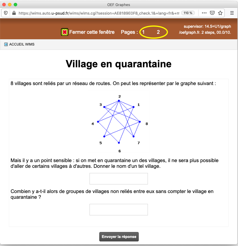 page de l'�nonc�